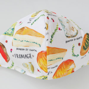 Triple Layer Fitted Face Mask - Pardon My French Cheeses